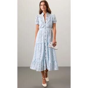 Pamela Love x RTR Blue Lace Victorian Dress Size XL